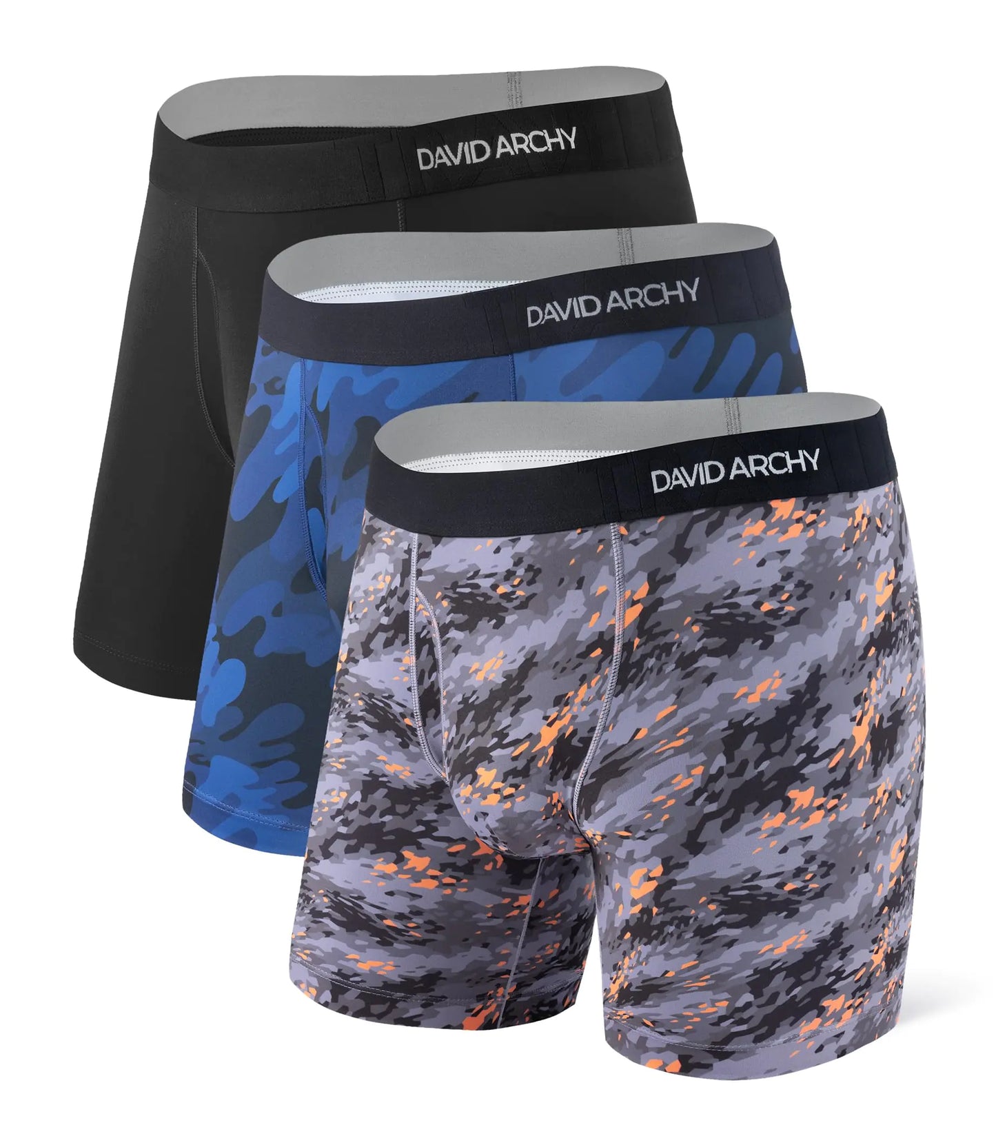 DAVID ARCHY Men's Sport Long Briefs with Anti - Friction - Q.B.Accessories