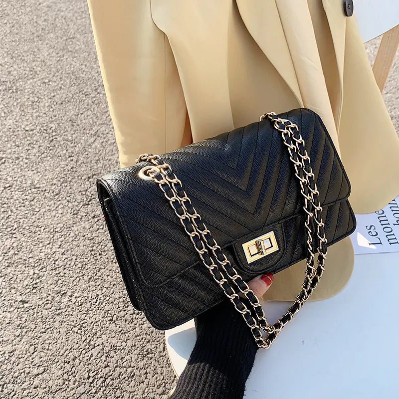 Chic Women's Bag 2020 Fashion Quilted Chain Crossbody - Q.B.Accessories