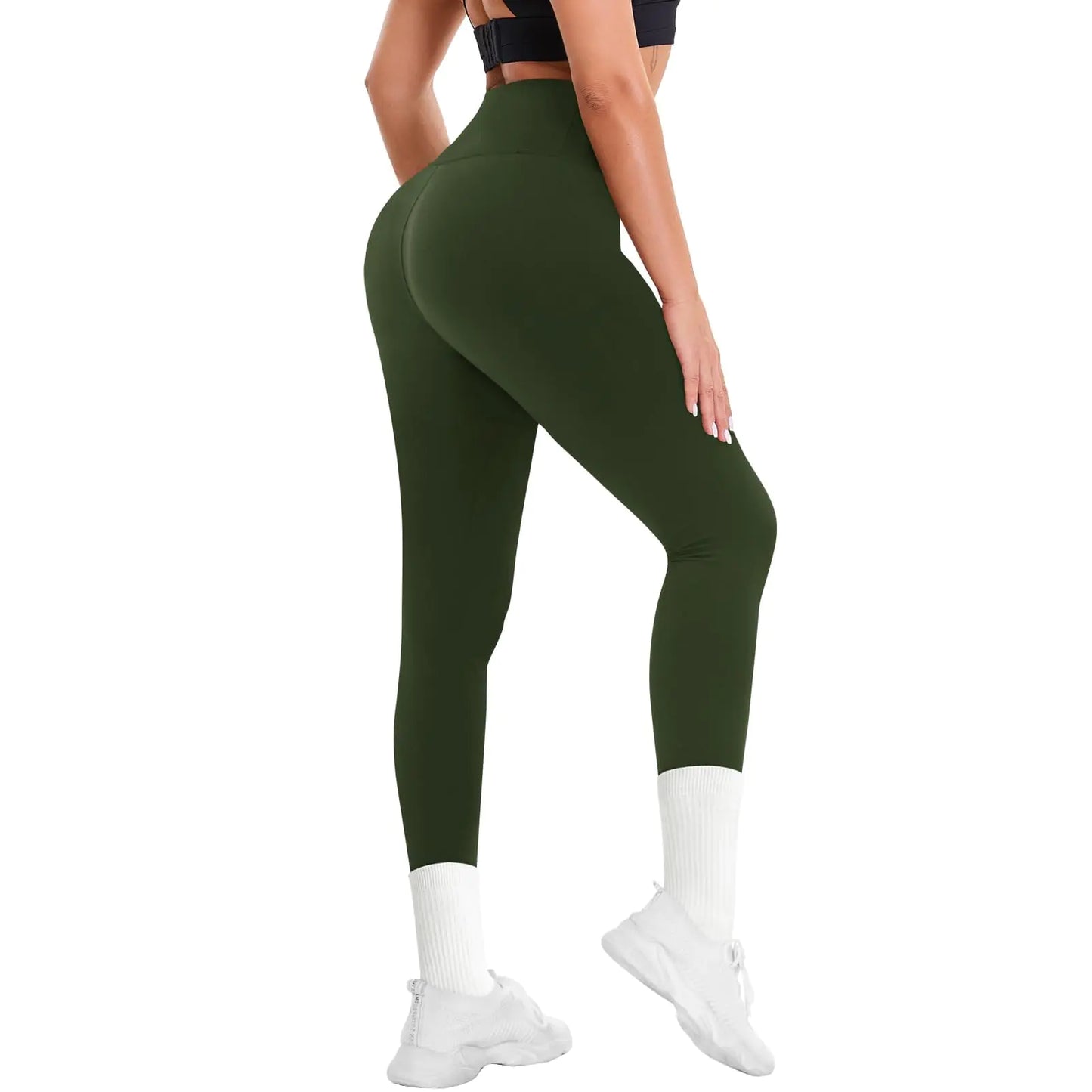 Leggings for Women - Soft High Waisted Tummy Control Workout Yoga Pants - Q.B.Accessories