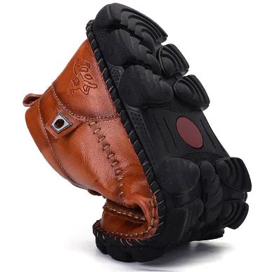 Classic Cowhide Leather Winter Boots - Q.B.Accessories