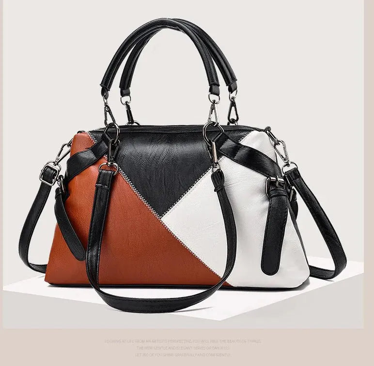 Fashionable Women's Shoulder Crossbody Tote Bag - Q.B.Accessories