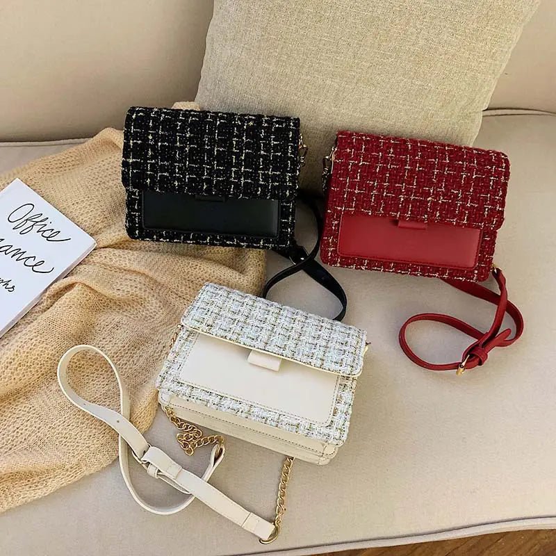 Autumn Wool Women's Shoulder Crossbody Bag (New Style) - Q.B.Accessories