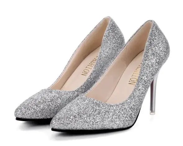 Chic Suede Mid - Heel Pumps - Q.B.Accessories