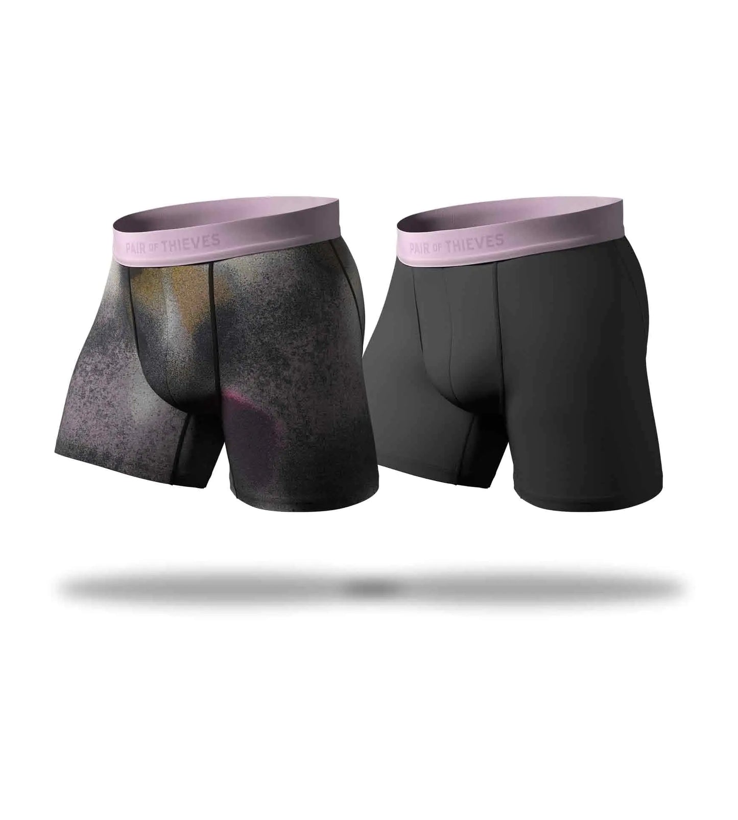 Pair of Thieves Mens Hustle Boxer Briefs (2 Pack) - Performance Athletic Underwear Quick Dry Anti - Odor 4 - Way Stretch - Q.B.Accessories