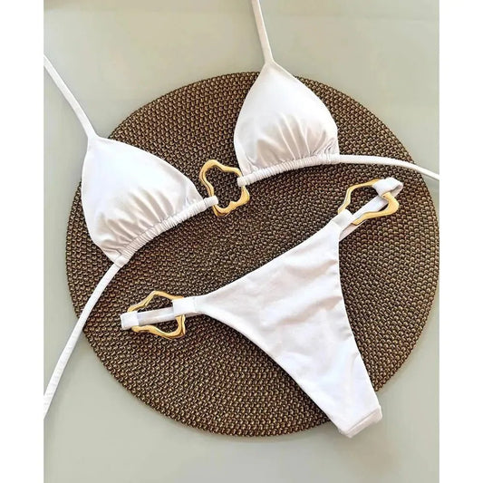 Sculpted Hollow Ring Bikini Set – Luxe, Bold, Redefined - Q.B.Accessories