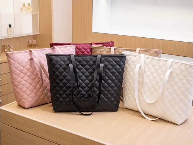 Fashionable Diamond Quilt Mom's Shoulder Bag - Q.B.Accessories