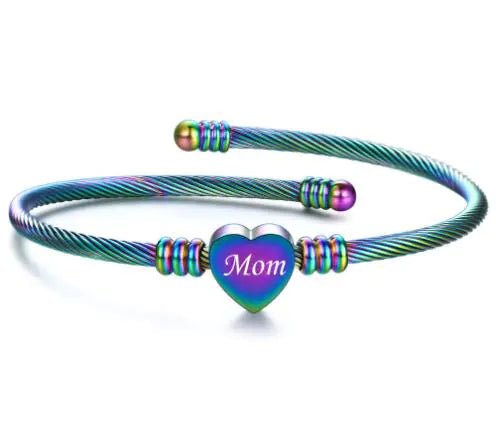 Mom's Love Stainless Steel Braided Bracelet - Q.B.Accessories