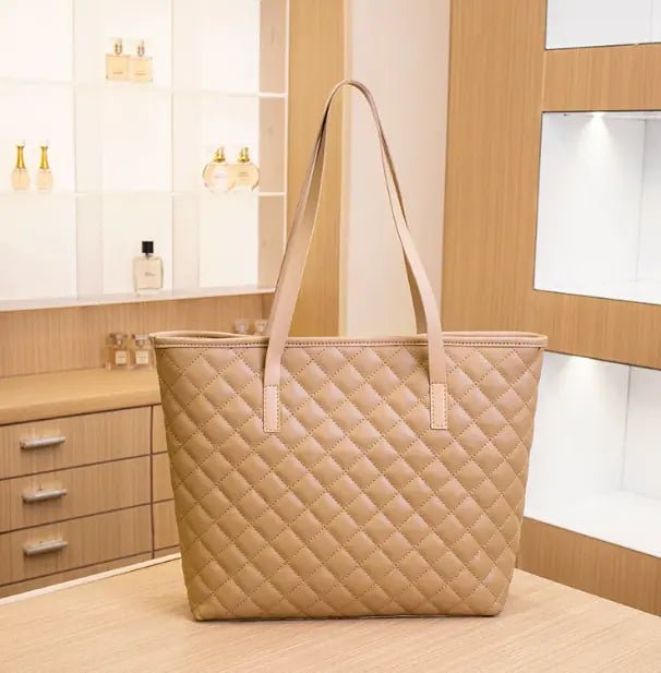 Fashionable Diamond Quilt Mom's Shoulder Bag - Q.B.Accessories