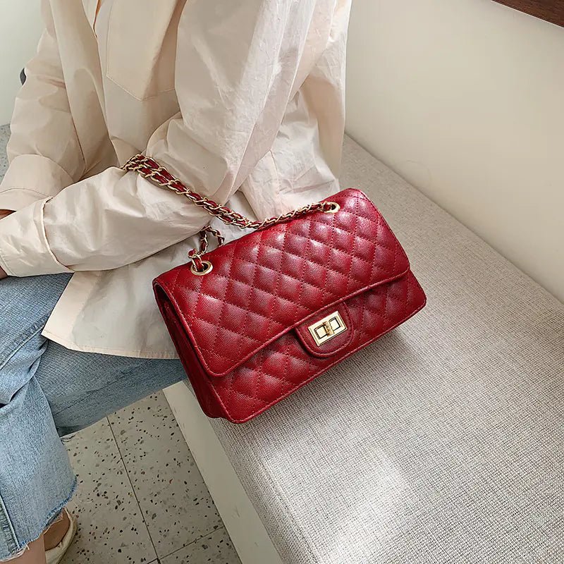Chic Women's Bag 2020 Fashion Quilted Chain Crossbody - Q.B.Accessories