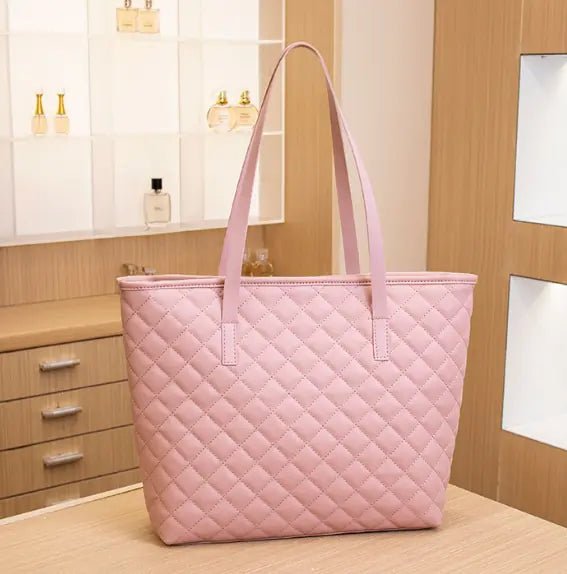 Fashionable Diamond Quilt Mom's Shoulder Bag - Q.B.Accessories