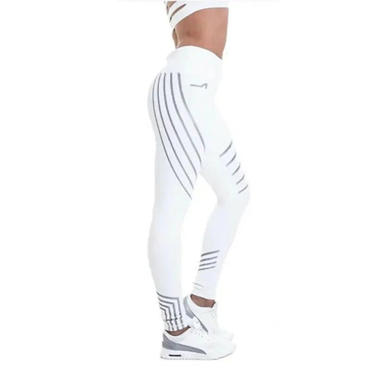 High Waist Printed Leggings – Yoga & Workout Ready Why: - Q.B.Accessories