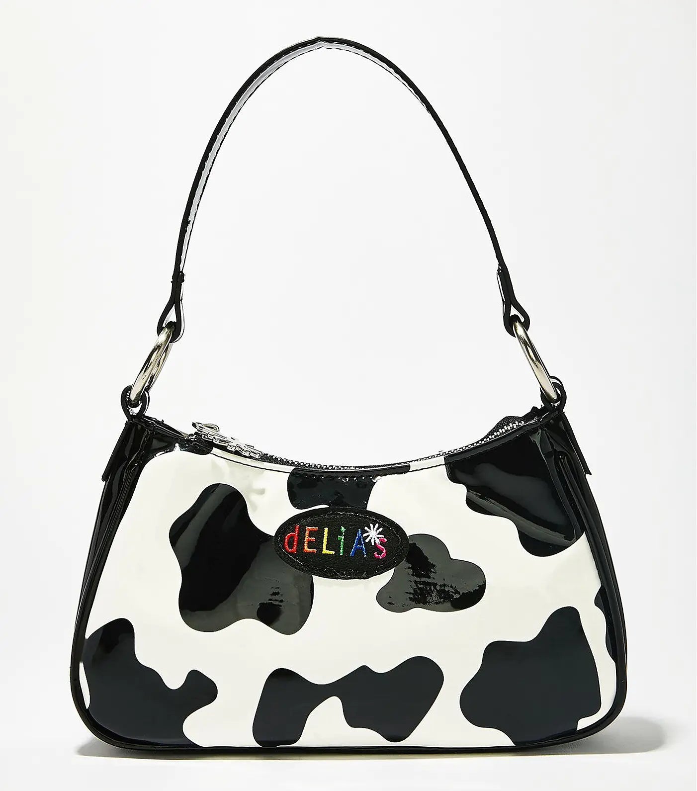 Retro Cow Spot Baguette Tote - Q.B.Accessories
