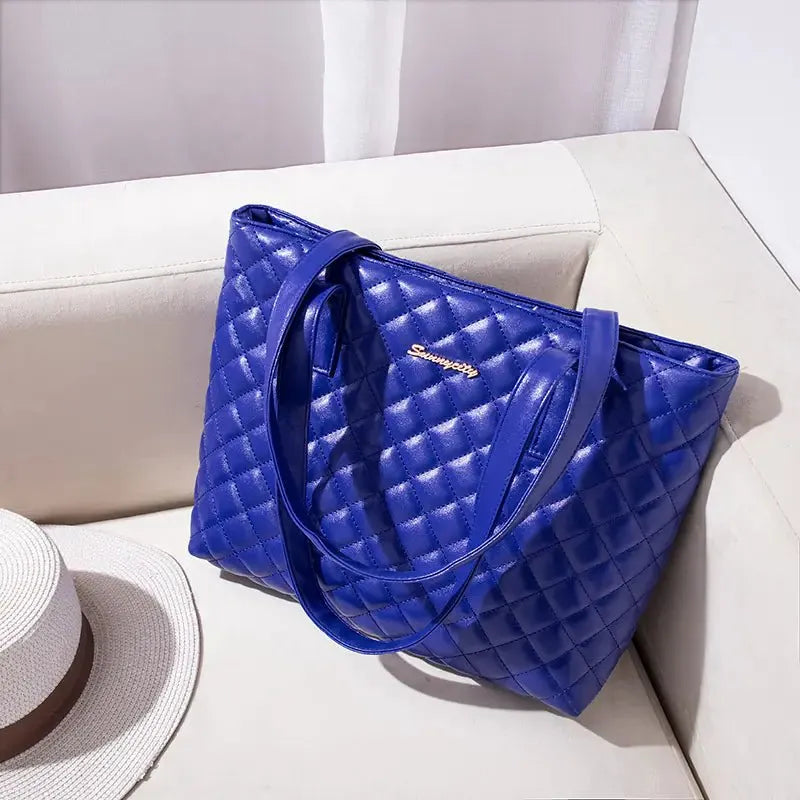 Fashionable Diamond Quilt Mom's Shoulder Bag - Q.B.Accessories