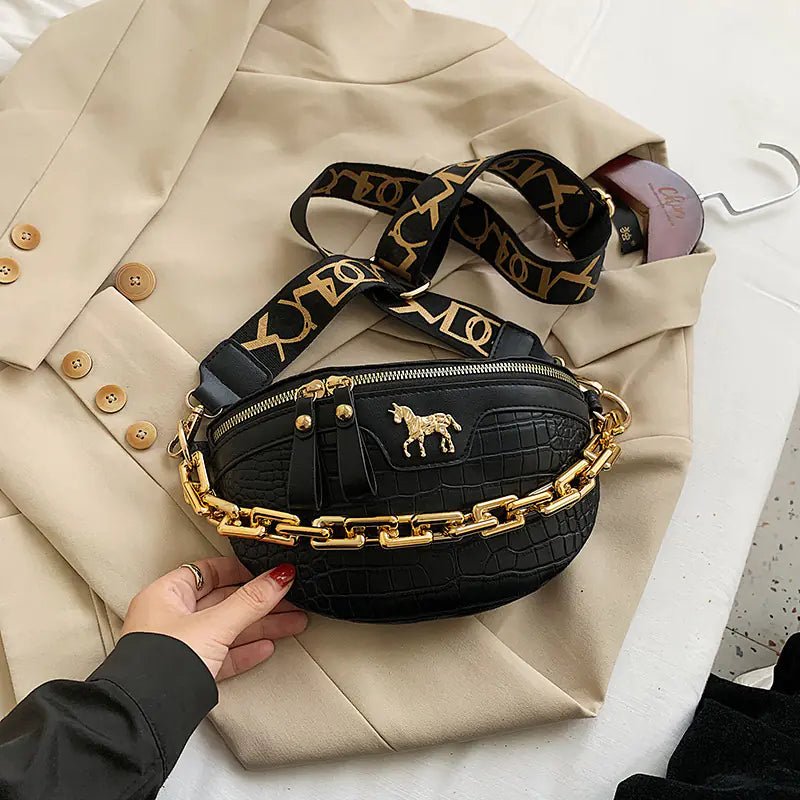 Trendy Women's Crossbody Bag with Chain Strap (2020) - Q.B.Accessories