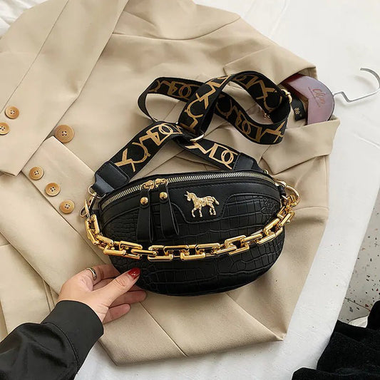 Trendy Women's Crossbody Bag with Chain Strap (2020) - Q.B.Accessories