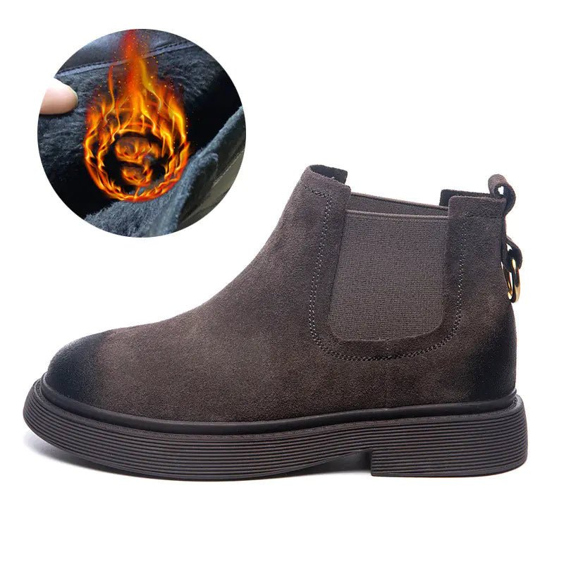 Chunky Leather Martin Boots for Women – Fall/Winter Style - Q.B.Accessories