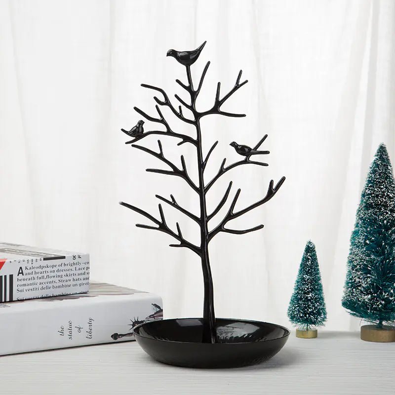 Creative Metal Jewelry Display Stand with Bird Design - Q.B.Accessories