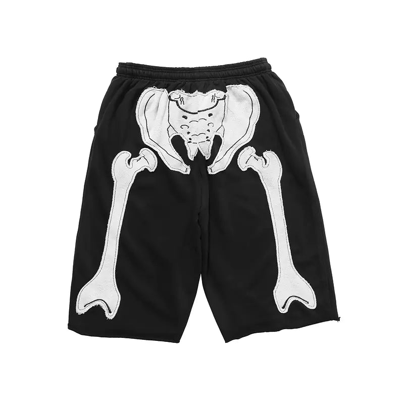 Men's Skeleton Stitch Shorts - Q.B.Accessories