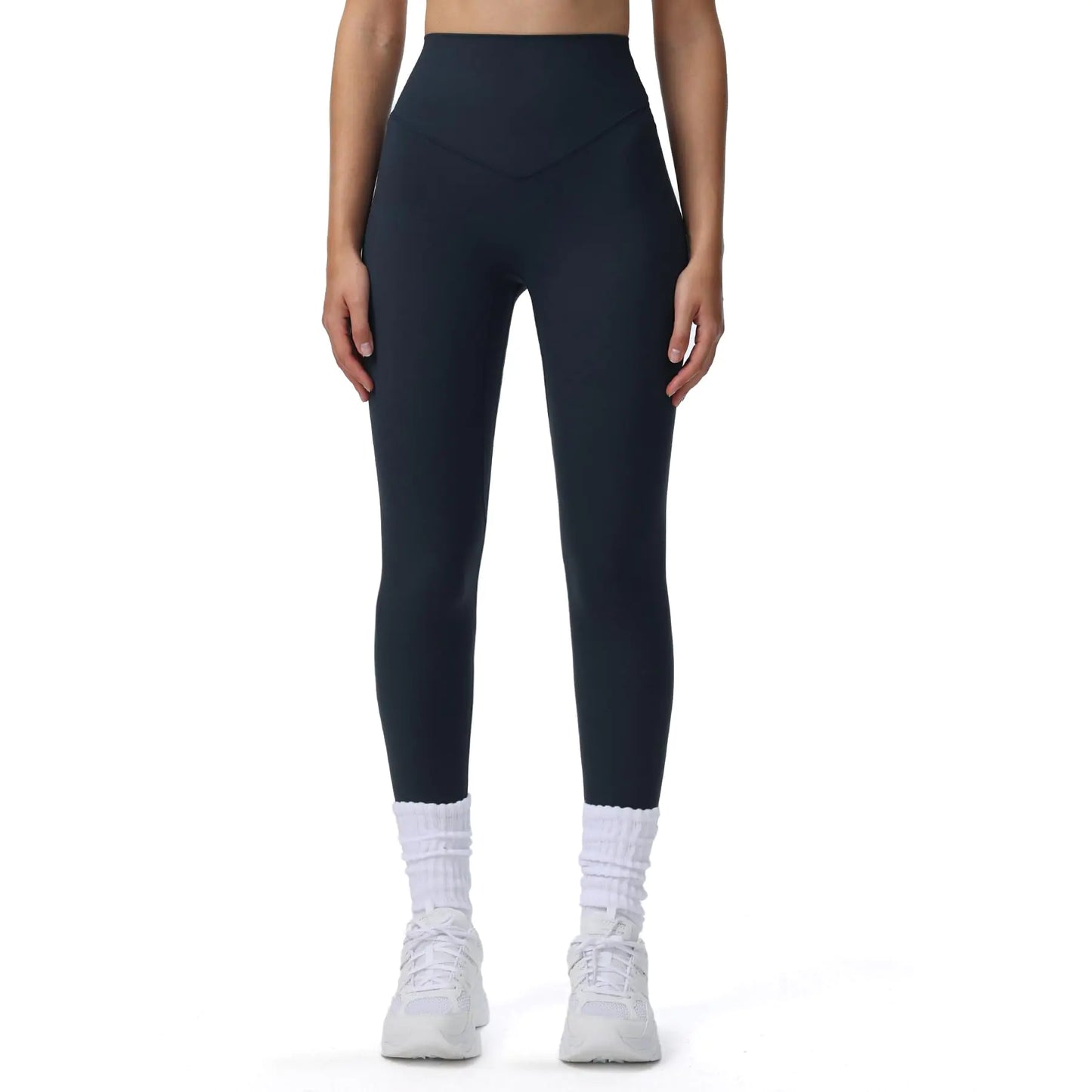 Aoxjox High Waisted Workout Breeze Leggings for Women Tummy Control Buttery Soft Yoga Pants 26 (Blueberry Large) - Q.B.Accessories