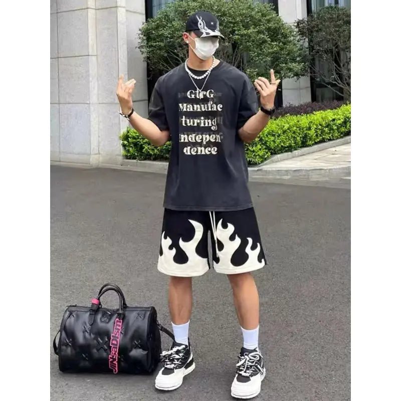 Men's Skeleton Stitch Shorts - Q.B.Accessories