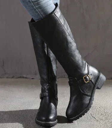 Men's Stylish Mid - Tube Comfort Wedge Boots - Q.B.Accessories