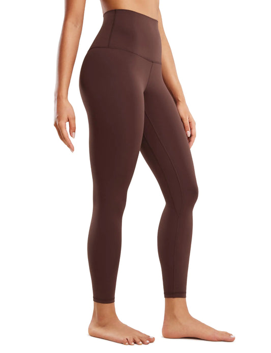CRZ YOGA Butterluxe High Waisted Lounge Legging 25" - Workout Leggings for Women Buttery Soft Yoga Pants Taupe XX - Small - Q.B.Accessories