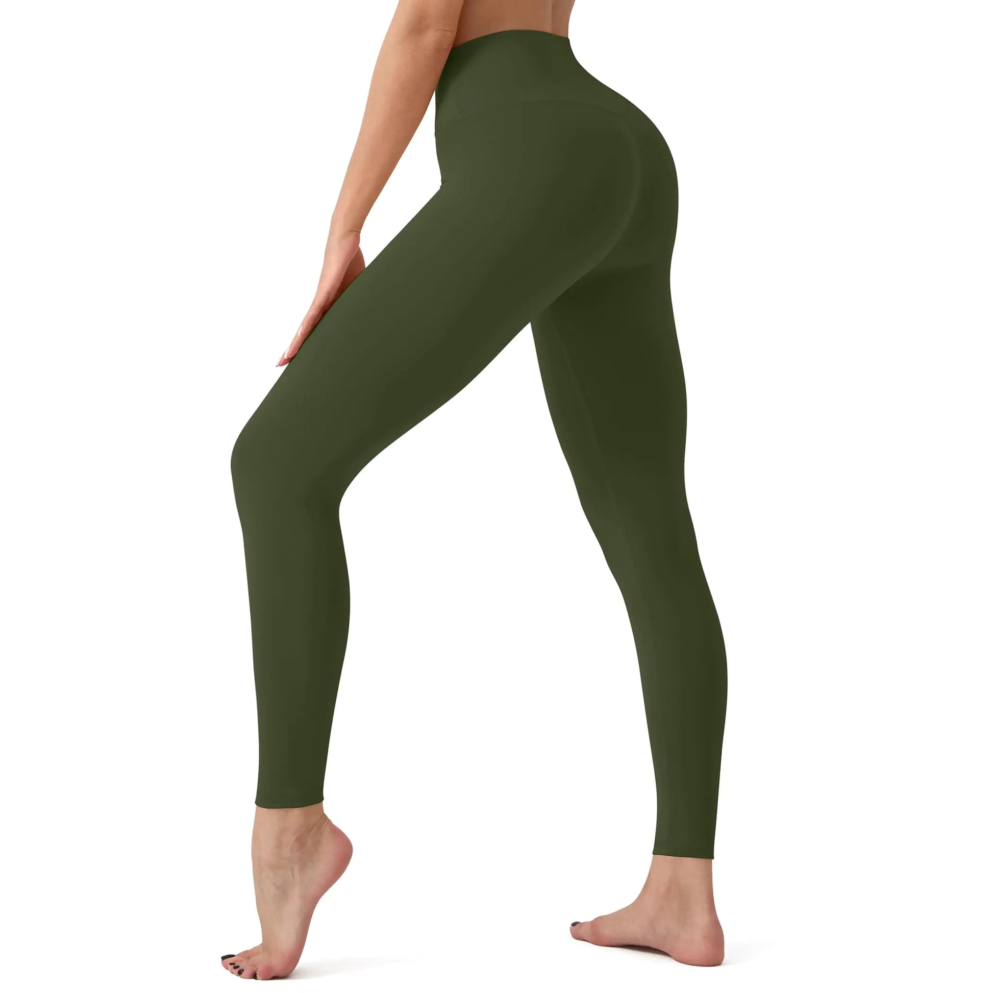 Leggings for Women Butt Lift High Waisted Tummy Control No See Through Workout Yoga Pants for Running Plus Size - Q.B.Accessories