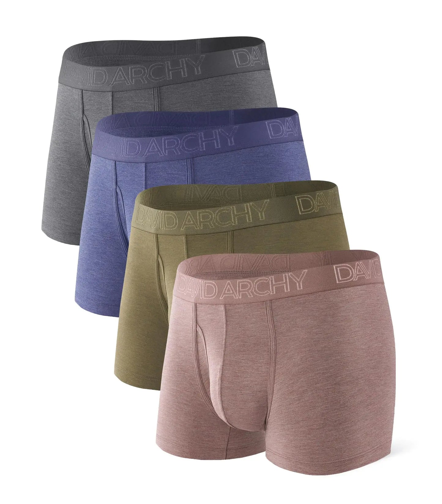 Men’s Stretch Soft Cotton Trunks – 3 Pack by David Archy - Q.B.Accessories