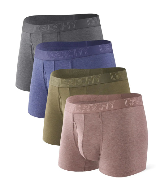 Men’s Stretch Soft Cotton Trunks – 3 Pack by David Archy - Q.B.Accessories