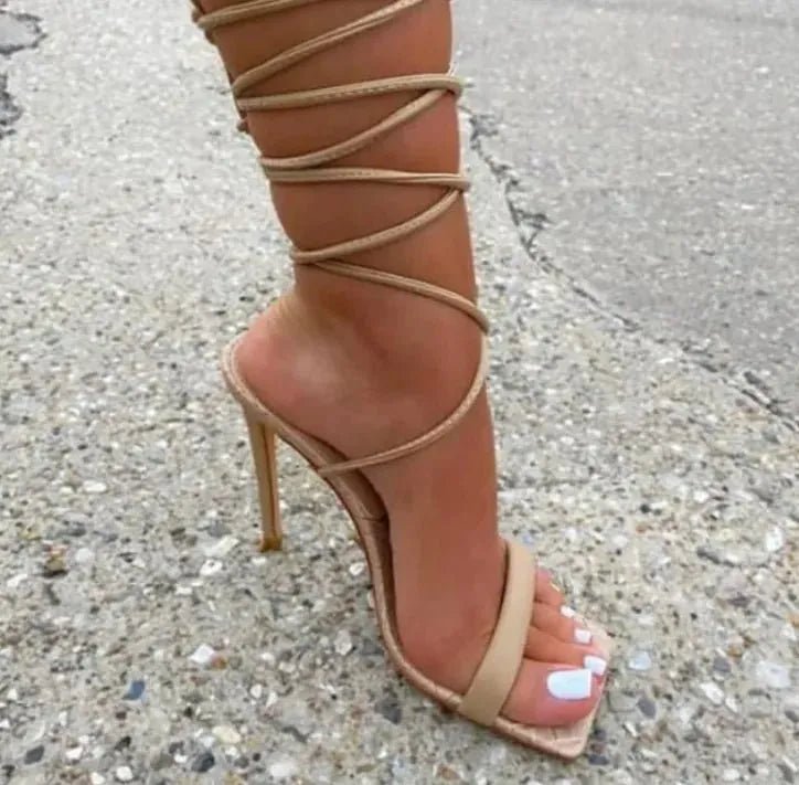 New Style Square Head Ankle Heels - Q.B.Accessories