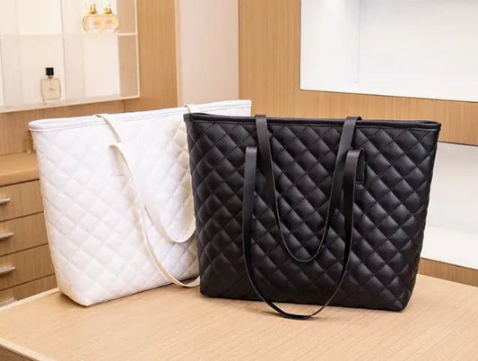 Fashionable Diamond Quilt Mom's Shoulder Bag - Q.B.Accessories