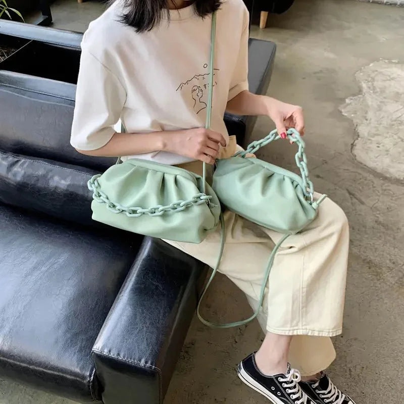 Fashionable Women's Cloud Shoulder Bag (Crossbody Style) - Q.B.Accessories