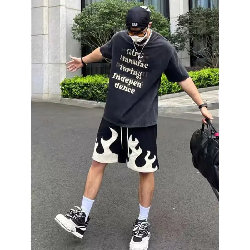 Men's Skeleton Stitch Shorts - Q.B.Accessories