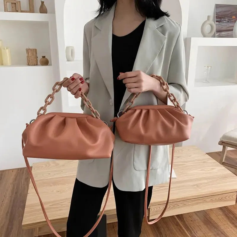 Fashionable Women's Cloud Shoulder Bag (Crossbody Style) - Q.B.Accessories